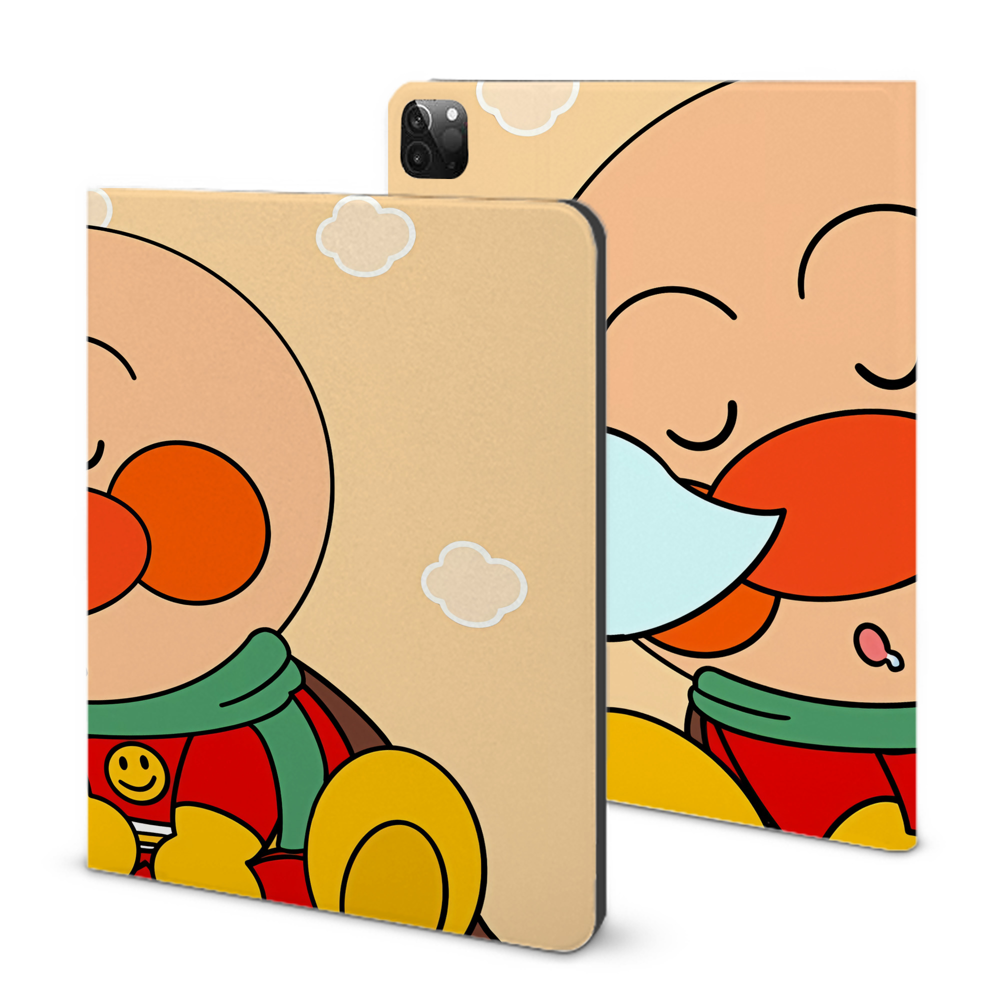 （画像用） アンパンマン Anpanman IPadケース ペンホルダー付き ブックスタイルデザイン